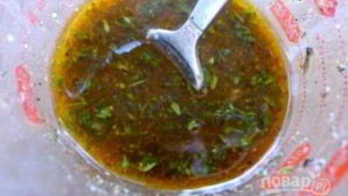 стейк с цитрусами