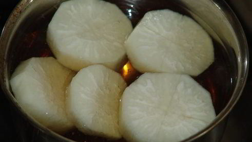 стейки из дайкона