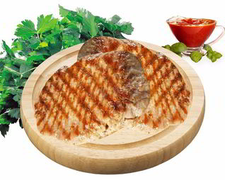 Свиной стейк в майонезном соусе