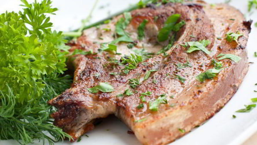 Рецепт свиного стейка в маринаде из зеленого чая