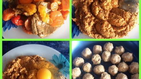 киш с тефтелями, тыквой и сыром дор блю