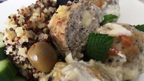 куриные тефтели с сюрпризом в сливочном соусе