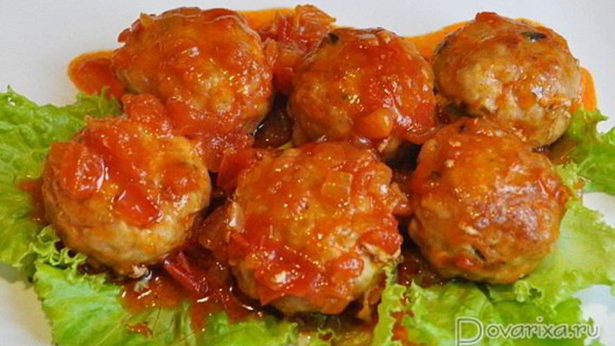 Рецепт острых тефтелек в томатном соусе