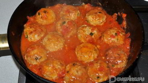 острые тефтельки в томатном соусе