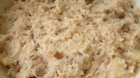 рыбно-грибные тефтельки, запеченные с овощами