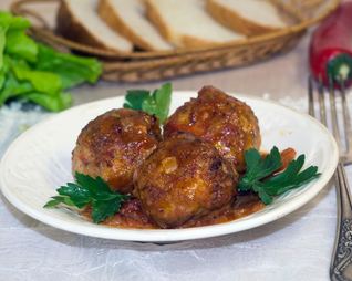 Тефтели без риса с подливкой в духовке