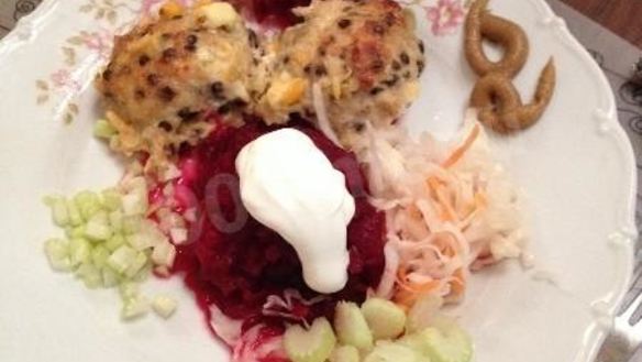 Рецепт Тефтелей куриных с чечевицей