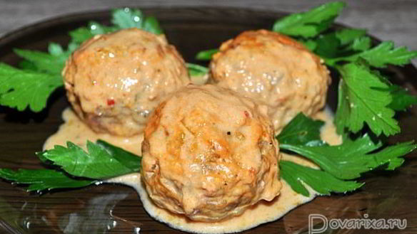 Рецепт Тефтелей, запеченных в рукаве