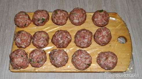 тефтели, запеченные в рукаве