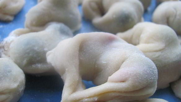 Рецепт Домашних вареников с черникой