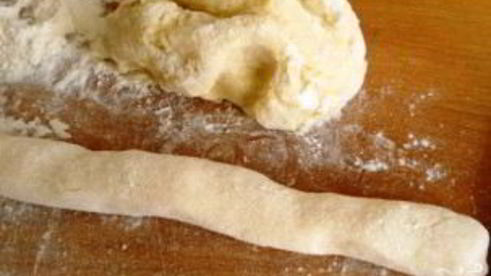 ленивые картофельные вареники с грибами