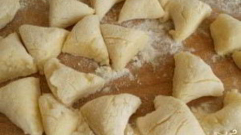 ленивые картофельные вареники с грибами