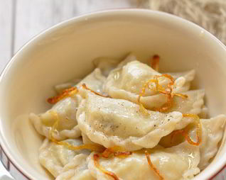 Постные вареники с картофелем