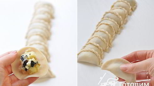 постные вареники с картофелем