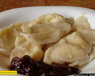 Пышные вареники с творогом на молоке