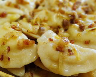 Вареники на кефире с картошкой