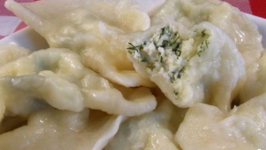 Рецепт вареников на кефире с творогом