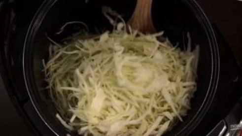 вареники с капустой на пару с зажаркой