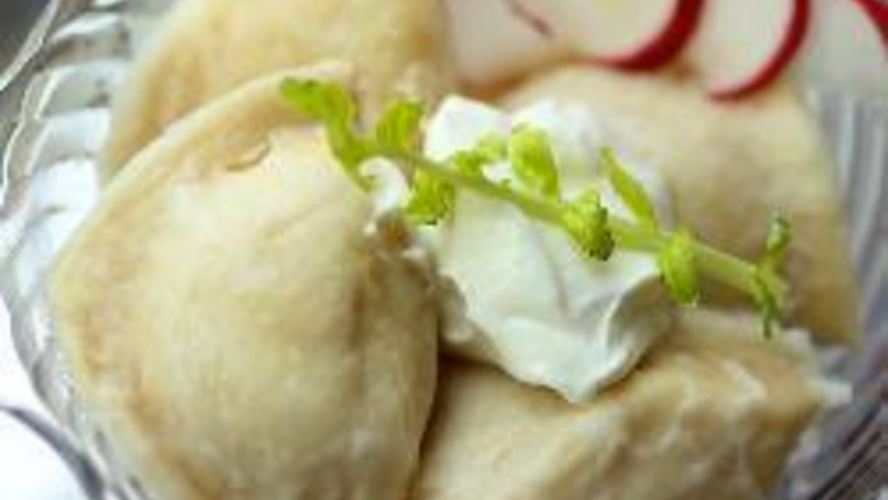 Рецепт вареников с картошкой и жареными грибами