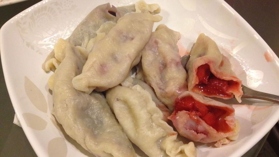 Рецепт вареников с клубникой