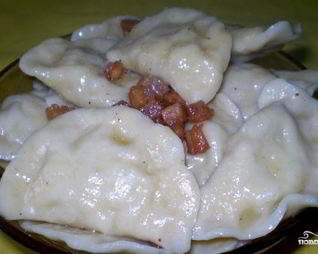 Вареники с мясом и картошкой