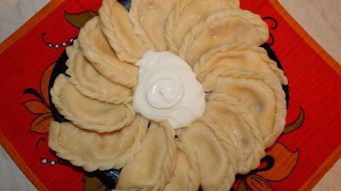 вареники с творогом и финиками