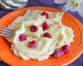 Вареники с творогом на кефире