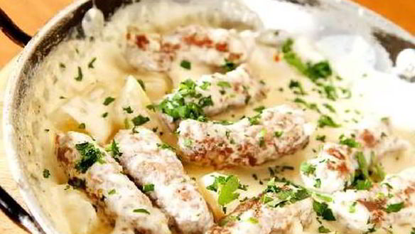 Рецепт Нежного жаркого в сливочном соусе