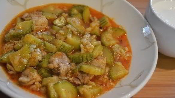 Рецепт Жаркого из кабачка с куриной грудкой