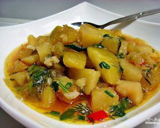 Жаркое из кабачков