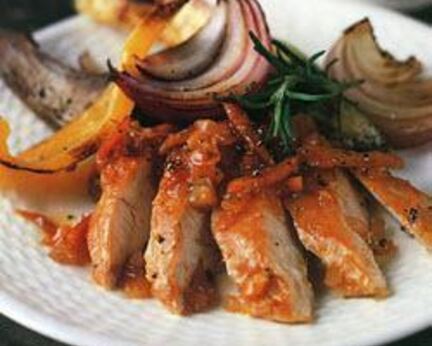 Жаркое из курицы с апельсином