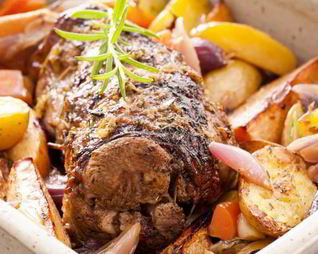 Жаркое из телятины с базиликом