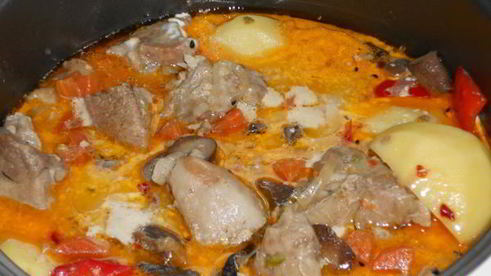 жаркое с грибами в мультиварке