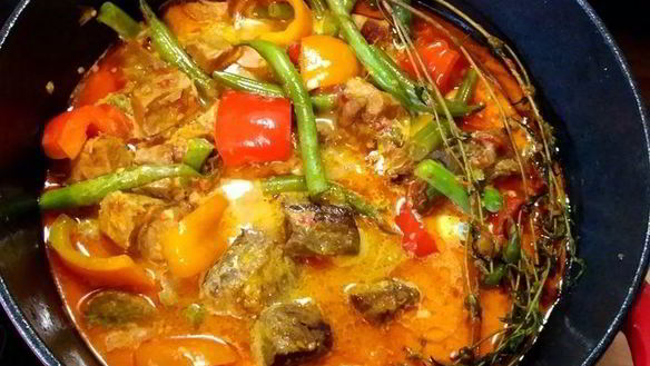 Рецепт Жаркого со стручковой фасолью