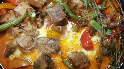 жаркое со стручковой фасолью