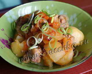 Жаркое со свининой и картошкой в мультиварке Steba