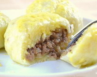 Картофельные зразы с фаршем отварные