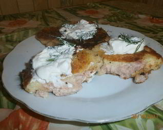 Картофельные зразы с ветчиной и сыром