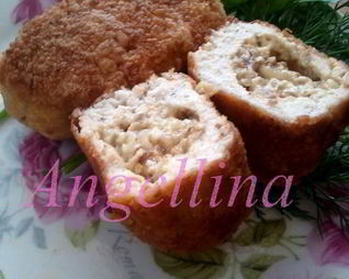 Куриные зразы с сыром и грецкими орехами