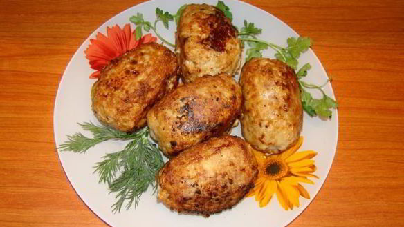 Рецепт Мясных зраз с яйцом