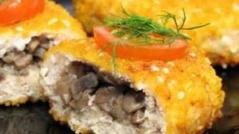 зразы из индейки с грибами