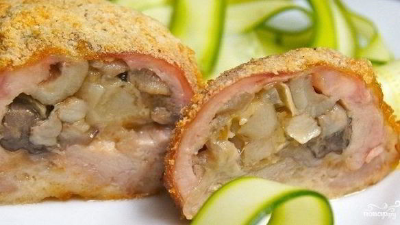 Рецепт Зраз куриных с моцареллой