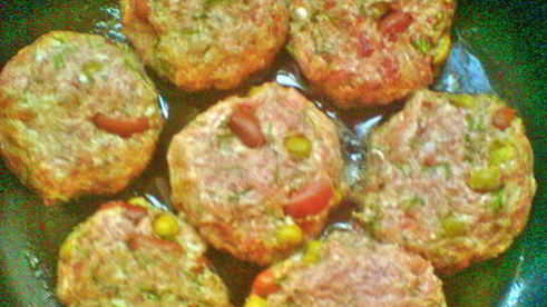 зразы мясные с бобовыми