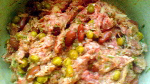 зразы мясные с бобовыми