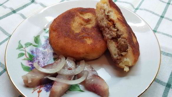 Рецепт Зраз с куриным фаршем