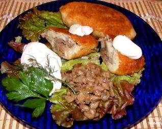 Зразы с мясом и грибами