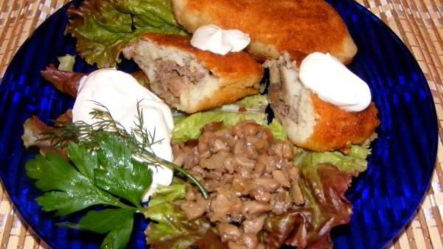 Рецепт зраз с мясом и грибами
