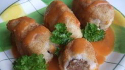 зразы с рисом и фаршем