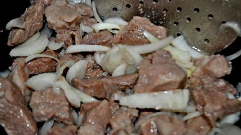 ароматная каша с машем, рисом и мясом