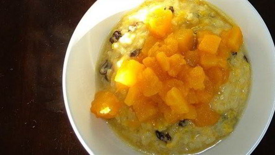 Рецепт ароматной тыквенной каши с кокосом